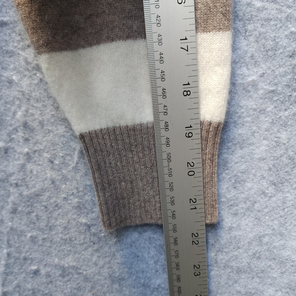 NAADAM Striped Sweater in Cream and Brown - Picture 10 of 10